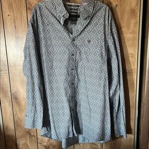 Ariat Blue Casual Button Down Shirt